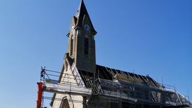 Travaux toit église