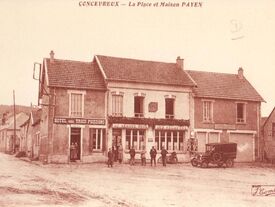 Hôtel des 3 poissons reconstruit vers 1920 Hôtel des 3 poissons reconstruit vers 1920