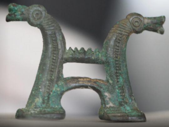 Chevalet de lyre en bronze