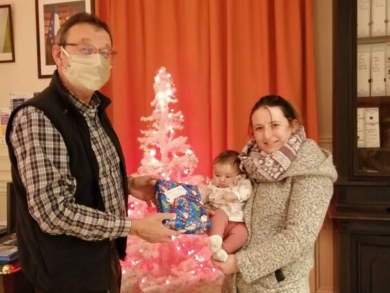 Le Noël de la plus jeune des enfants de Concevreux