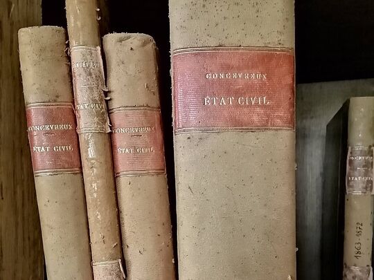 Registres d'Etat Civil de Concevreux