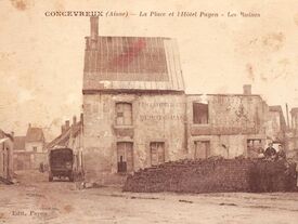 Hôtel des 3 poissons détruit à la 1ère guerre Hôtel des 3 poissons détruit à la 1ère guerre